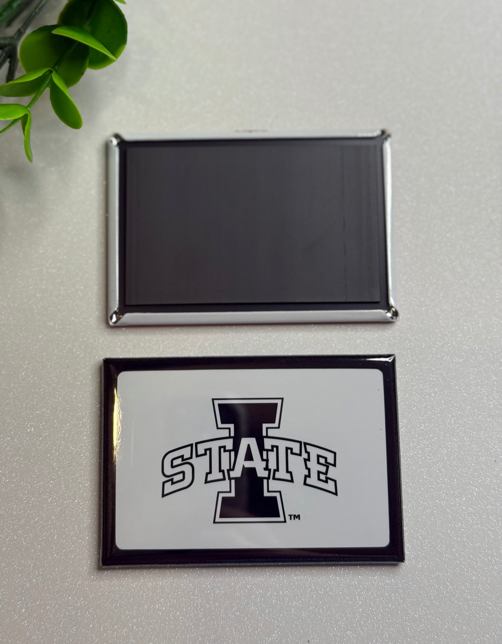 Iowa State University Magnet - BW Text Logo II