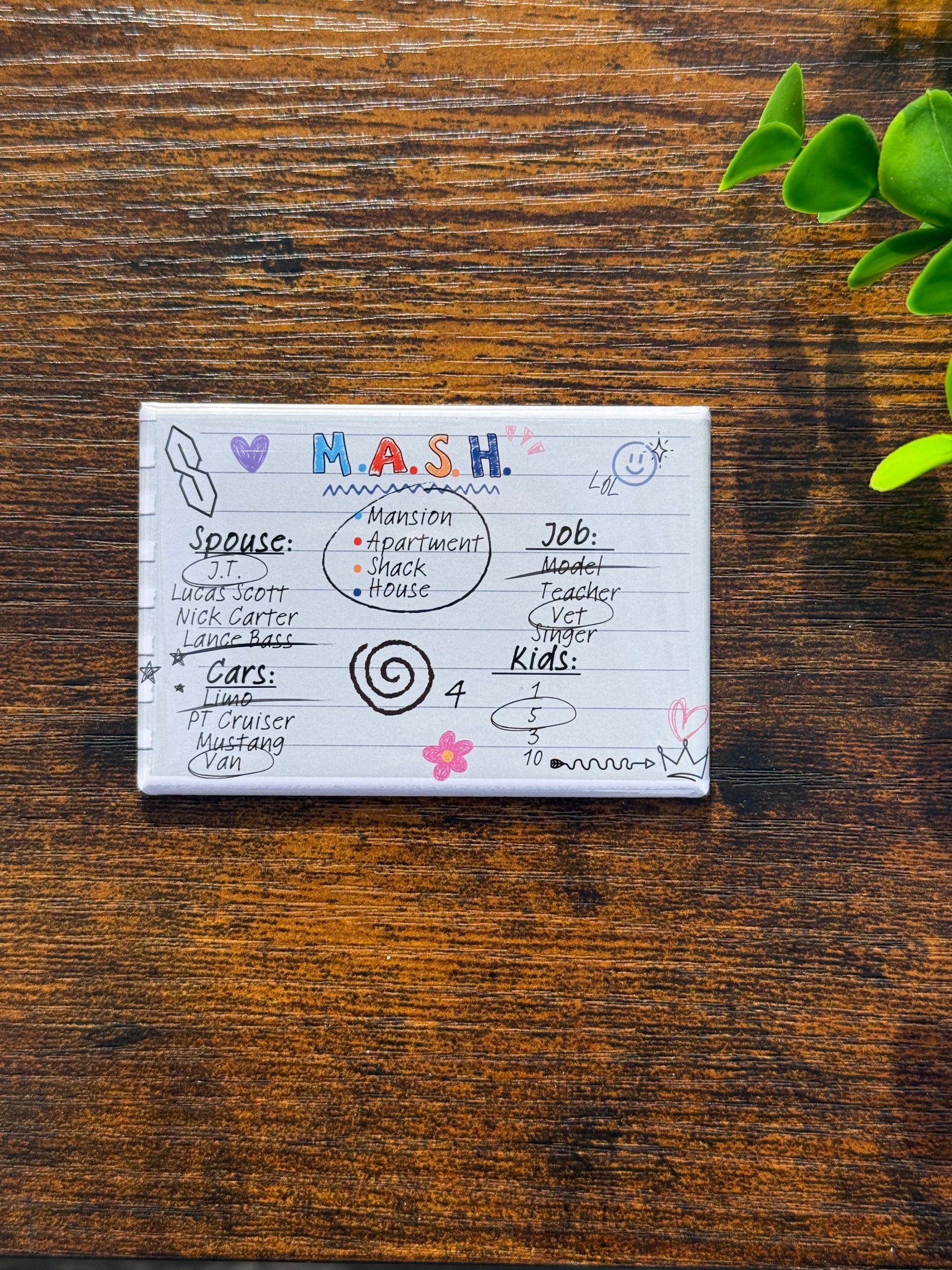 Millennial M.A.S.H. Magnet