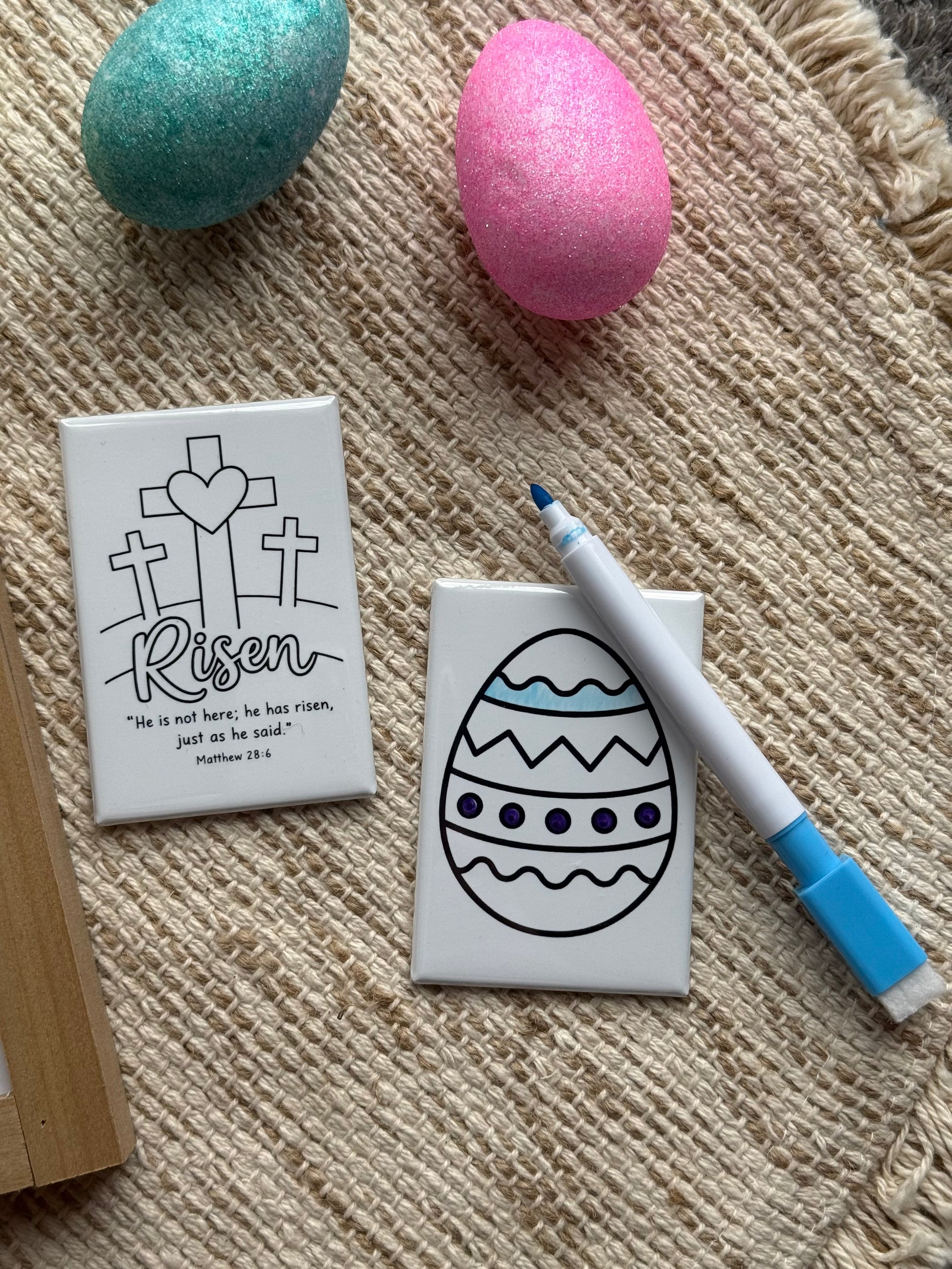 Dry-Erase Magnets-Easter 2 pk